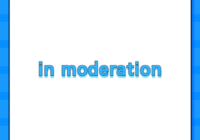 in moderation