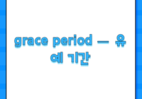 grace period — 유예 기간