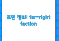 표현 정리: far-right faction
