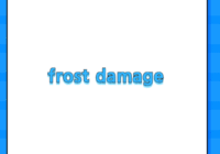 frost damage