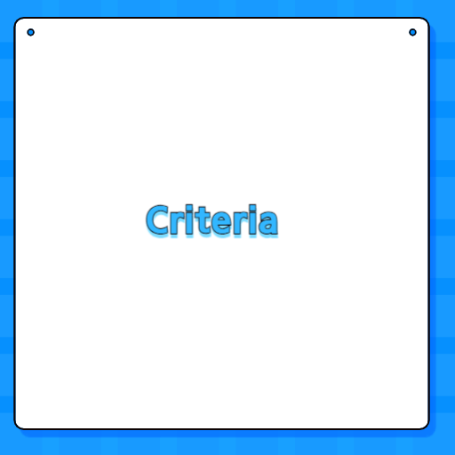 Criteria