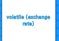 volatile (exchange rate)