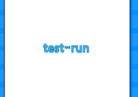 test-run