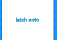 latch onto