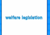 welfare legislation