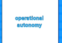 operational autonomy