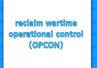 reclaim wartime operational control (OPCON)