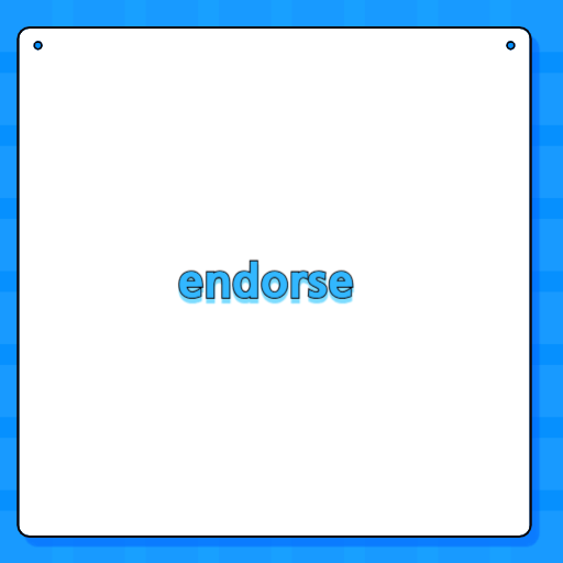 endorse