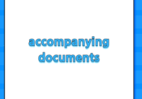accompanying documents