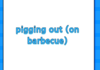 pigging out (on barbecue)