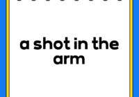 a shot in the arm