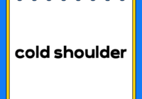 cold shoulder