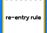 re-entry rule