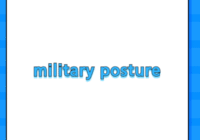 military posture