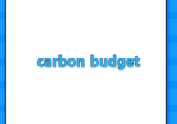 carbon budget