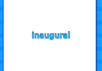 inaugural