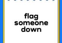 flag someone down