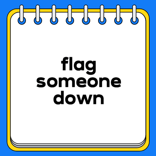 flag someone down