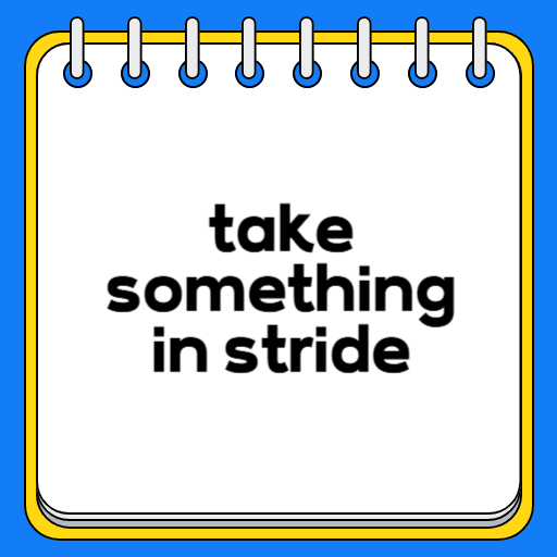 take something in stride