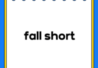 fall short