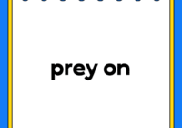prey on