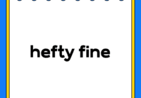 hefty fine