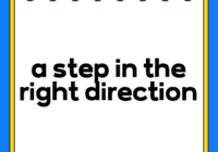 a step in the right direction