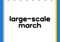 large-scale march