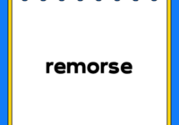 remorse