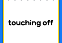 touching off