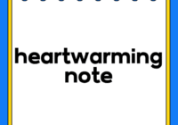 heartwarming note